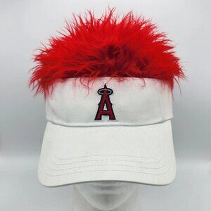 New Kole Calhoun MLB Los Angeles Angels Flair Hair Visor Hat Cap White Rare